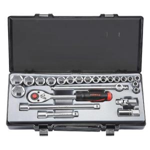 1/2" Набор инструмента с 12-ти гран. головками (24пр.) дюймовый 1/2" Набор инструмента с 12-ти гран. головками (24пр.) дюймовый